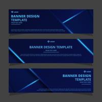 Set of creative modern abstract vector business banners design. Template ready for use in web or print design.