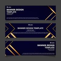 abstract banner design template vector