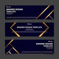 abstract banner design template vector