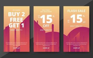 abstract banner design template vector