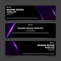 Set of modern abstract vector banners design. Template ready for use in web or print design.