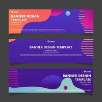 Set of modern abstract vector banners design. Template ready for use in web or print design.