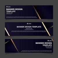 Set of modern abstract vector banners design. Template ready for use in web or print design.