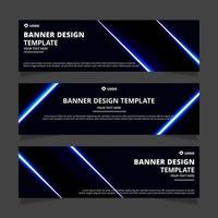 Set of modern abstract vector banners design. Template ready for use in web or print design.