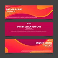 Set of modern abstract vector banners design. Template ready for use in web or print design.