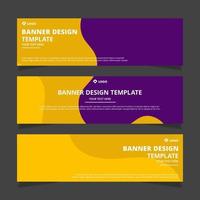 Set of modern abstract vector banners design. Template ready for use in web or print design.