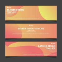 Set of modern abstract vector banners design. Template ready for use in web or print design.