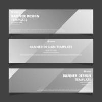 Set of modern abstract vector banners design. Template ready for use in web or print design.