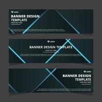 Set of modern abstract vector banners design. Template ready for use in web or print design.