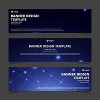 Set of modern abstract vector banners design. Template ready for use in web or print design.