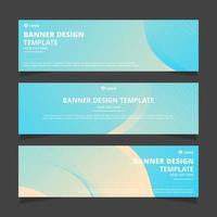 abstract banner design template vector