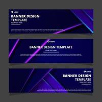 abstract banner design template vector