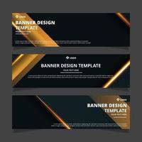 abstract banner design template vector