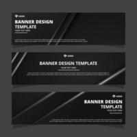 Set of creative modern abstract vector business banners design. Template ready for use in web or print design.