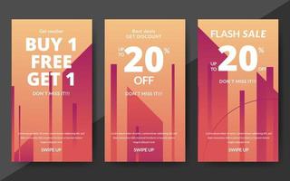 abstract banner design template vector