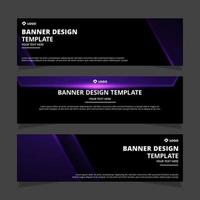 Set of modern abstract vector banners design. Template ready for use in web or print design.