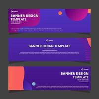 Set of modern abstract vector banners design. Template ready for use in web or print design.