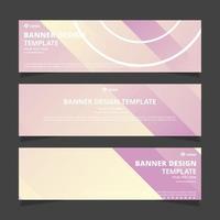 Set of modern abstract vector banners design. Template ready for use in web or print design.