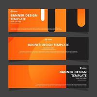 Set of modern abstract vector banners design. Template ready for use in web or print design.