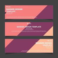 Set of modern abstract vector banners design. Template ready for use in web or print design.