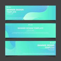 Set of modern abstract vector banners design. Template ready for use in web or print design.