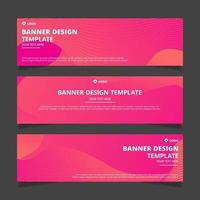 Set of modern abstract vector banners design. Template ready for use in web or print design.