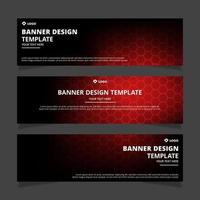 Set of modern abstract vector banners design. Template ready for use in web or print design.