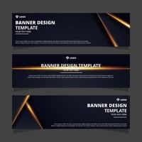 Set of modern abstract vector banners design. Template ready for use in web or print design.