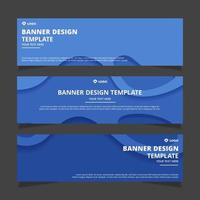 Set of creative modern abstract vector business banners design. Template ready for use in web or print design.