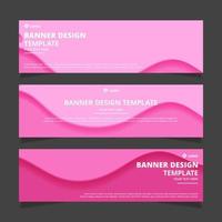 Set of creative modern abstract vector business banners design. Template ready for use in web or print design.