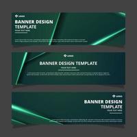 Set of creative modern abstract vector business banners design. Template ready for use in web or print design.