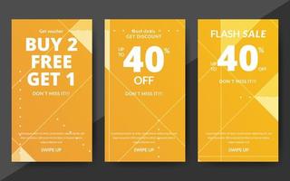 abstract banner design template. vector