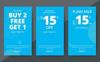 Flash sale discount banner template promotion, end of season special offer banner, template design for media promotions and social media promo, vector illustration.