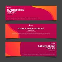 Set of modern abstract vector banners design. Template ready for use in web or print design.