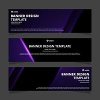 Set of modern abstract vector banners design. Template ready for use in web or print design.