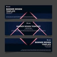 Set of modern abstract vector banners design. Template ready for use in web or print design.