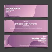 Set of modern abstract vector banners design. Template ready for use in web or print design.