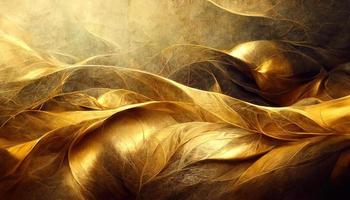 Golden abstract background. Metal wallpaper illustration photo