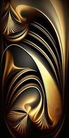 golden abstract background metal wallpaper illustratio illustration design art. photo