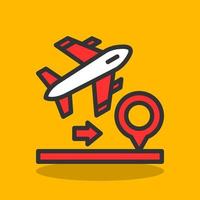 Domestic FLights Vector Icon Design