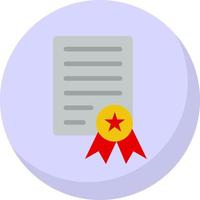 Certificate Vector Icon Design