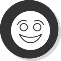 diseño de icono de vector de cara sonriente