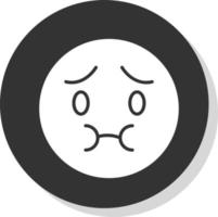 Nauseated Face Vector Icon Design