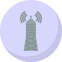 Broadcast Tower Vector Icon Design