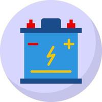 Car Battery Vector Icon Design