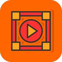 diseño de icono de vector de reproductor multimedia