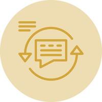 Feedback Loop Vector Icon Design