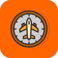 Flight Timings Vector Icon Design
