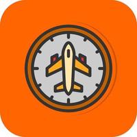 Flight Timings Vector Icon Design