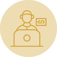diseño de icono de vector de programador